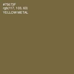 #75673F - Yellow Metal Color Image